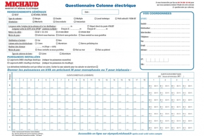 Questionnaire Colonne électrique