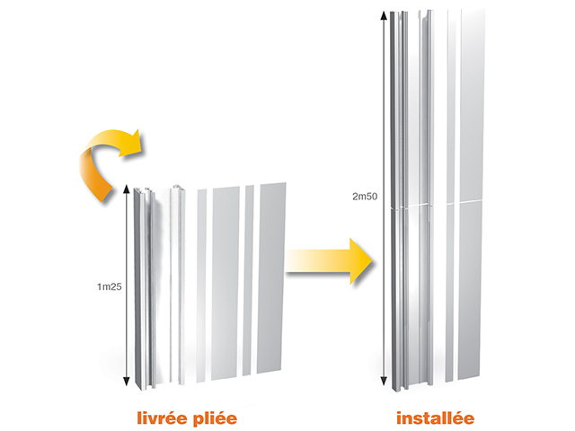 Pack Gaine technique de logement (GTL) évolutive H260 x L35.5 x P6