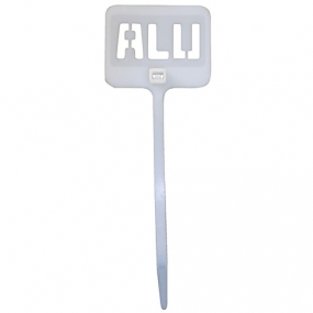 N109 - Lot 25 étiquettes câble Alu
