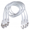 Q166 - Lot de 5 cordons plats RJ45 FTP Lg 0,5 m