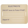 BC004 - Lot 10 plaques d'identification RAS BT